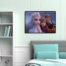 Lade das Bild in den Galerie-Viewer, Gefrorene Zeichentrickfiguren - voller runder Diamant - 40x30cm