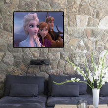 Lade das Bild in den Galerie-Viewer, Gefrorene Zeichentrickfiguren - voller runder Diamant - 40x30cm