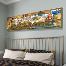 Lade das Bild in den Galerie-Viewer, Schneewittchen und sieben Zwerge - voller runder Diamant - 100x50cm