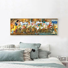 Lade das Bild in den Galerie-Viewer, Schneewittchen und sieben Zwerge - voller runder Diamant - 100x50cm