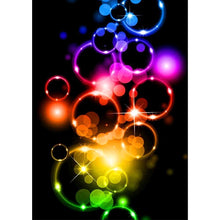 Lade das Bild in den Galerie-Viewer, Blasenkreis - voller runder Diamant - 30x40cm