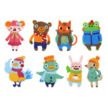 Lade das Bild in den Galerie-Viewer, 8pcs-Tier-Diy Handwerk Aufkleber