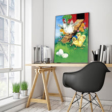 Lade das Bild in den Galerie-Viewer, Huhn - voller runder Diamant - 30x40cm