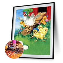 Lade das Bild in den Galerie-Viewer, Huhn - voller runder Diamant - 30x40cm