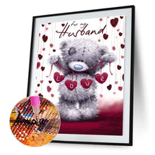 Lade das Bild in den Galerie-Viewer, Bär - voller runder Diamant - 30x40cm