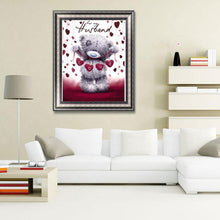 Lade das Bild in den Galerie-Viewer, Bär - voller runder Diamant - 30x40cm