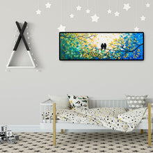 Lade das Bild in den Galerie-Viewer, Vögel - volle Runde Diamant-Malerei - 80x30cm