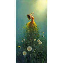 Lade das Bild in den Galerie-Viewer, Fee Mädchen - volle Runde Diamant-Malerei - 85x45cm