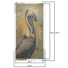 Lade das Bild in den Galerie-Viewer, Vogel - volle Runde Diamant-Malerei - 85x45cm