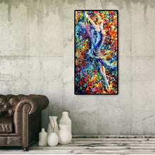 Lade das Bild in den Galerie-Viewer, Tänzerin - volle Runde Diamant-Malerei - 85x45cm