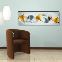 Lade das Bild in den Galerie-Viewer, Eine Reihe Ginkgo Blatt - voller runder Diamant - 80x30cm