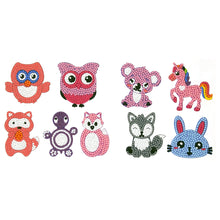 Lade das Bild in den Galerie-Viewer, 9pcs-Tier-Diy Handwerk Aufkleber