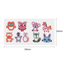 Lade das Bild in den Galerie-Viewer, 9pcs-Tier-Diy Handwerk Aufkleber