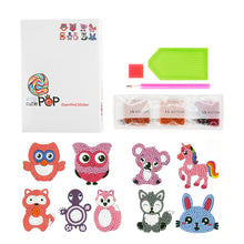 Lade das Bild in den Galerie-Viewer, 9pcs-Tier-Diy Handwerk Aufkleber