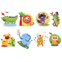 Lade das Bild in den Galerie-Viewer, 8pcs-Tier-Diy Handwerk Aufkleber