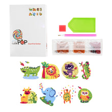 Lade das Bild in den Galerie-Viewer, 8pcs-Tier-Diy Handwerk Aufkleber