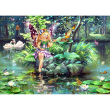 Lade das Bild in den Galerie-Viewer, Fee - voller runder Diamant - 30x40cm