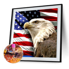 Lade das Bild in den Galerie-Viewer, Adler - voller runder Diamant - 40x40cm