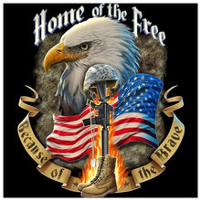 Lade das Bild in den Galerie-Viewer, Adler - voller runder Diamant - 40x40cm