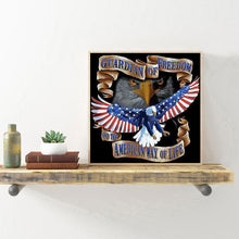 Lade das Bild in den Galerie-Viewer, Adler - voller runder Diamant - 40x40cm