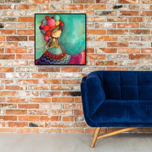 Lade das Bild in den Galerie-Viewer, Cartoon Mädchen - voller runder Diamant - 50x50cm