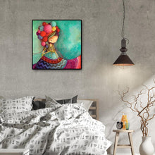 Lade das Bild in den Galerie-Viewer, Cartoon Mädchen - voller runder Diamant - 50x50cm