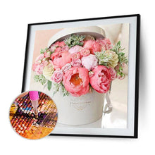 Lade das Bild in den Galerie-Viewer, Blume im Kasten - voller runder Diamant - 30x30cm