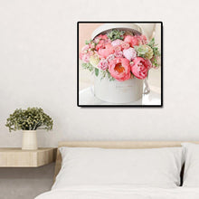 Lade das Bild in den Galerie-Viewer, Blume im Kasten - voller runder Diamant - 30x30cm