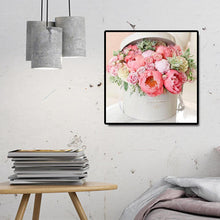 Lade das Bild in den Galerie-Viewer, Blume im Kasten - voller runder Diamant - 30x30cm