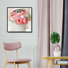 Lade das Bild in den Galerie-Viewer, Blume im Kasten - voller runder Diamant - 30x30cm