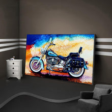 Lade das Bild in den Galerie-Viewer, Motorrad - voller runder Diamant - 85x45cm
