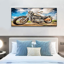 Lade das Bild in den Galerie-Viewer, Motorrad - voller runder Diamant - 85x45cm