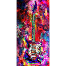 Lade das Bild in den Galerie-Viewer, Gitarre - voller runder Diamant - 45x85cm