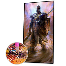 Lade das Bild in den Galerie-Viewer, Cartoon Krieger - voller runder Diamant - 45x85cm