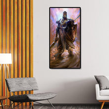 Lade das Bild in den Galerie-Viewer, Cartoon Krieger - voller runder Diamant - 45x85cm