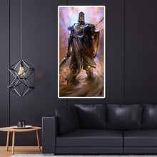 Lade das Bild in den Galerie-Viewer, Cartoon Krieger - voller runder Diamant - 45x85cm