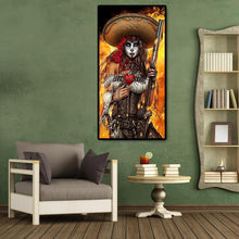 Lade das Bild in den Galerie-Viewer, Piratenportrait - voller runder Diamant - 45x85cm