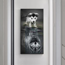 Lade das Bild in den Galerie-Viewer, Hund - voller runder Diamant - 45x85cm
