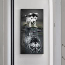 Lade das Bild in den Galerie-Viewer, Hund - voller runder Diamant - 45x85cm
