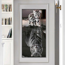 Lade das Bild in den Galerie-Viewer, Hund - voller runder Diamant - 45x85cm