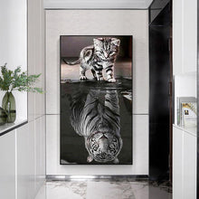 Lade das Bild in den Galerie-Viewer, Hund - voller runder Diamant - 45x85cm