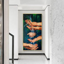 Lade das Bild in den Galerie-Viewer, Handation - voller runder Diamant - 45x85cm