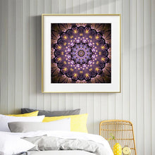 Lade das Bild in den Galerie-Viewer, Bunte Blume - voller runder Diamant - 30x30cm