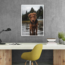 Lade das Bild in den Galerie-Viewer, Hund - voller runder Diamant - 30x40cm