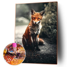 Lade das Bild in den Galerie-Viewer, Fuchs auf Straße Ornamente - voller runder Diamant - 30x40cm