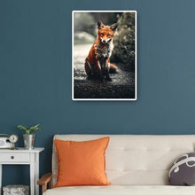 Lade das Bild in den Galerie-Viewer, Fuchs auf Straße Ornamente - voller runder Diamant - 30x40cm
