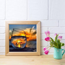 Lade das Bild in den Galerie-Viewer, Tasse Schuss - voller runder Diamant - 25x25cm