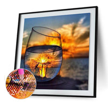 Lade das Bild in den Galerie-Viewer, Tasse Schuss - voller runder Diamant - 25x25cm