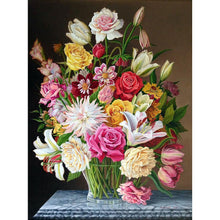 Lade das Bild in den Galerie-Viewer, Blütenblüten - voller runder Diamant - 30x40cm