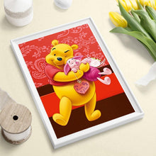 Lade das Bild in den Galerie-Viewer, Bär - voller runder Diamant - 30x40cm